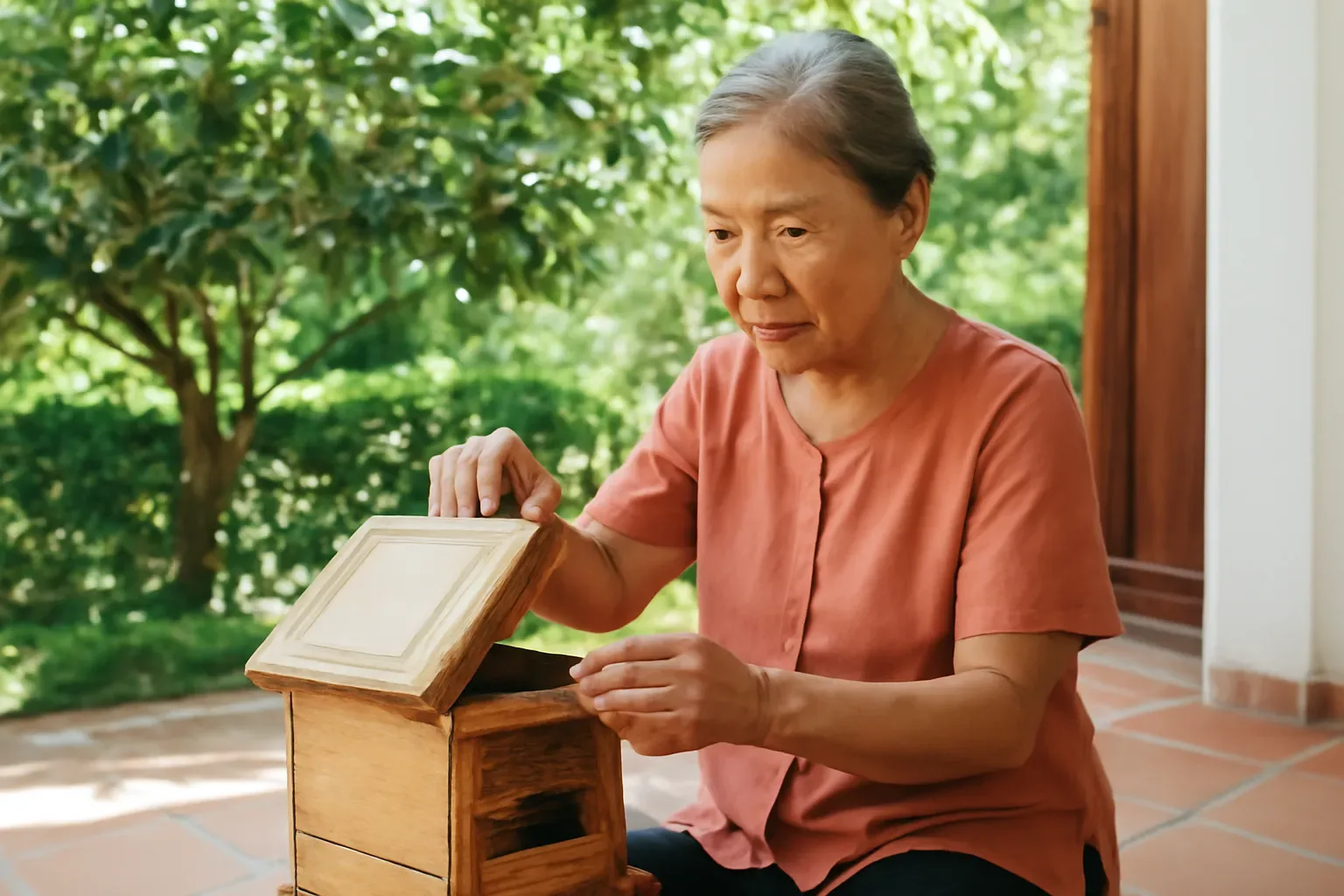 Nhà vườn Huế nuôi ong dú: đặt tổ tránh mưa dầm